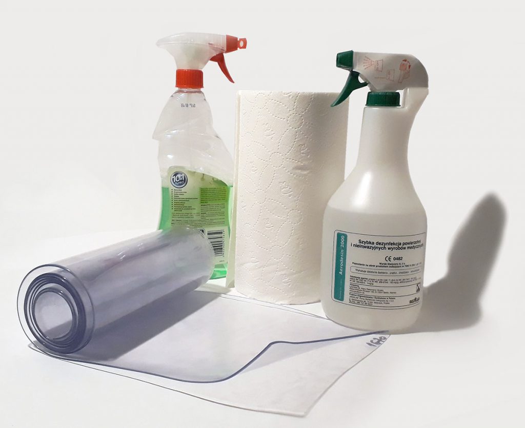kurtyny antywirusowe - łatwość czyszczenia i dezynfekcji
