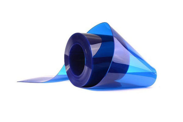 Pas PCV niebieski przezroczysty elastyczny w temp od -25°C do +50°C