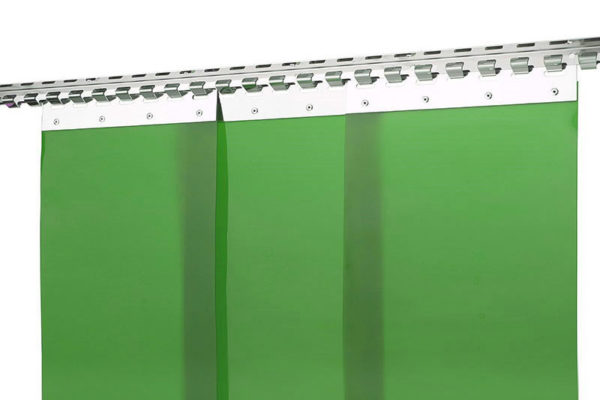 Kurtyna spawalnicza zielona z pasów folii ScreenFlex 300x2mm