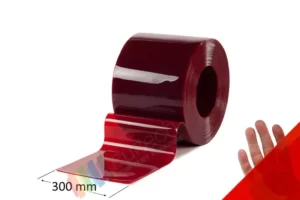 Lamela spawalnicza czerwona 300x2 mm o dużej przezroczystości