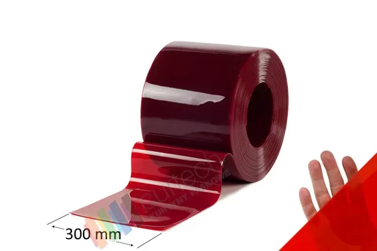 Lamela spawalnicza czerwona 300x2 mm o dużej przezroczystości